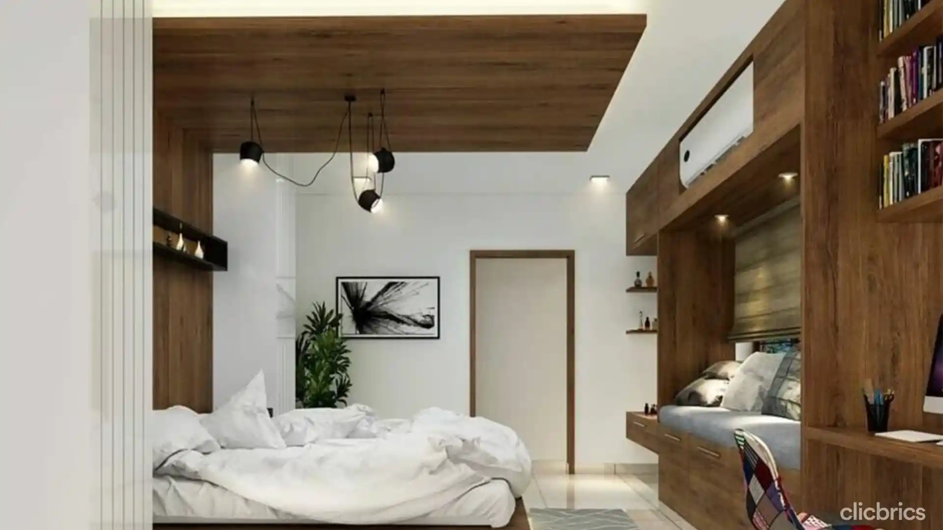  1662702414027 Make Use Of A Wooden Bedroom False Ceiling.webp